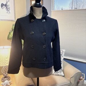 Gap Wool Jacket - Black Casual Button Up